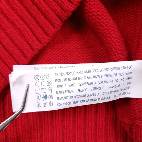 Forever 21 Red Let It Snow Christmas Sweater Small‎ Festive Holiday Pullover - Picture 2 of 4